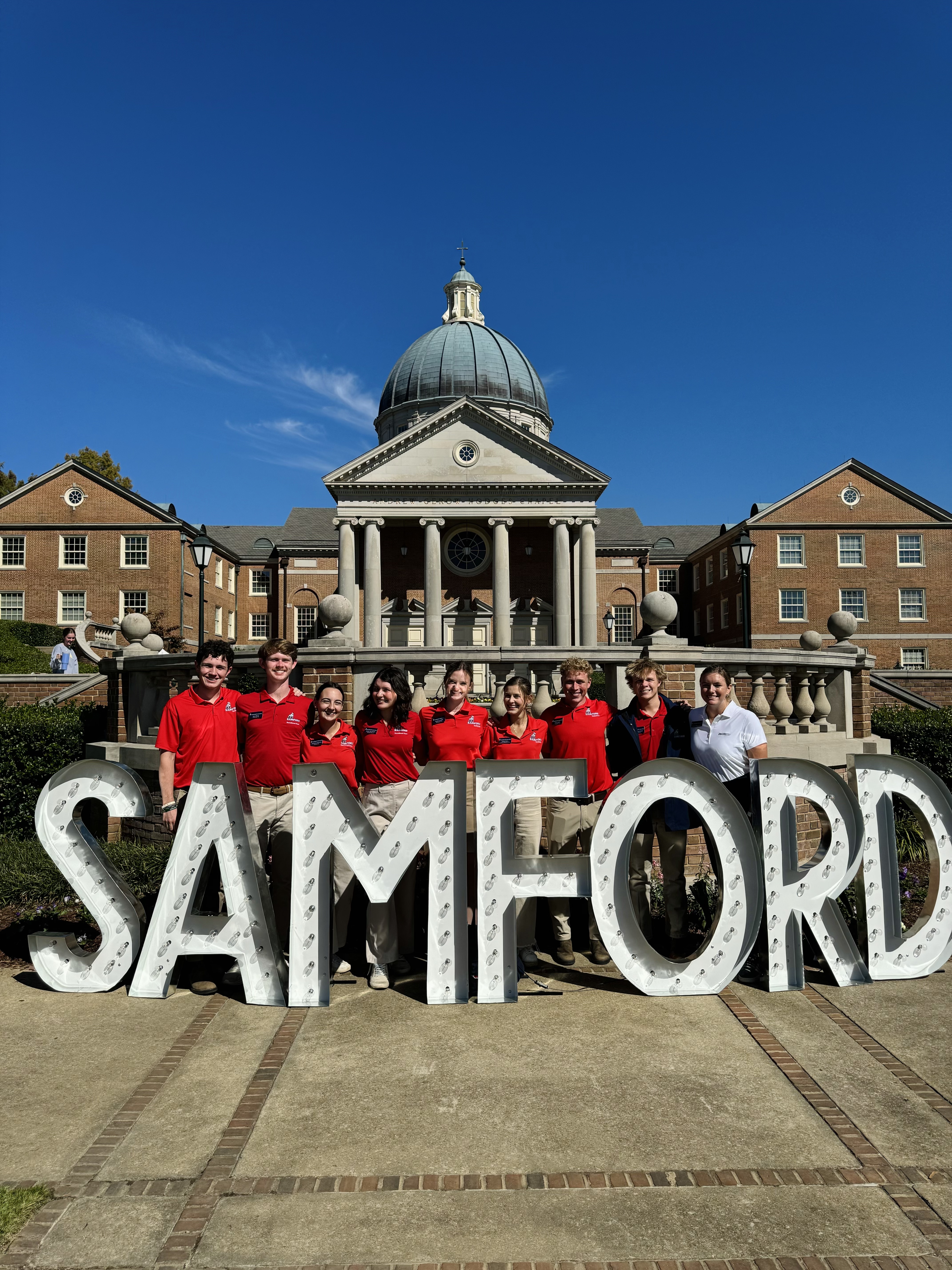 Kappy Perry with the Student Recruitment Team at Samford University